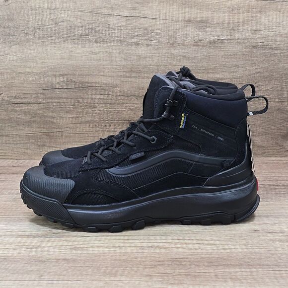 Vans MTE Crestline Waterproof Men's Sz 12 Triple Black Hiking Boots (500264) NEW - Picture 3 of 9